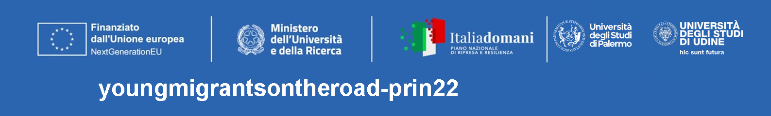 Logo youngmigrantsontheroad-prin22 - Univerità degli Studi di Udine